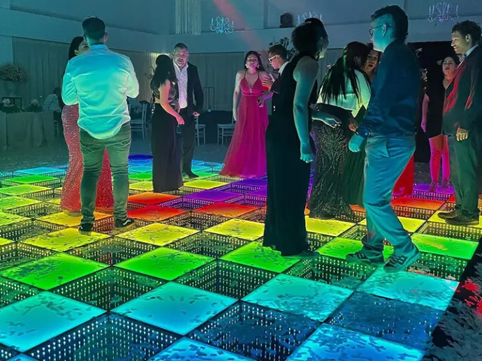 LED dance floor rental events glowing parties interactive flooring premium birthdays light-up setup LED dance floor rental events glowing parties interactive flooring premium birthdays light-up setup